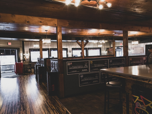 Indoor view of Branson barbecue restaurant.