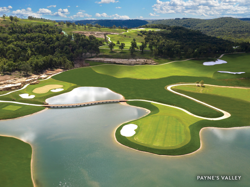 Scenic golf course in Branson.