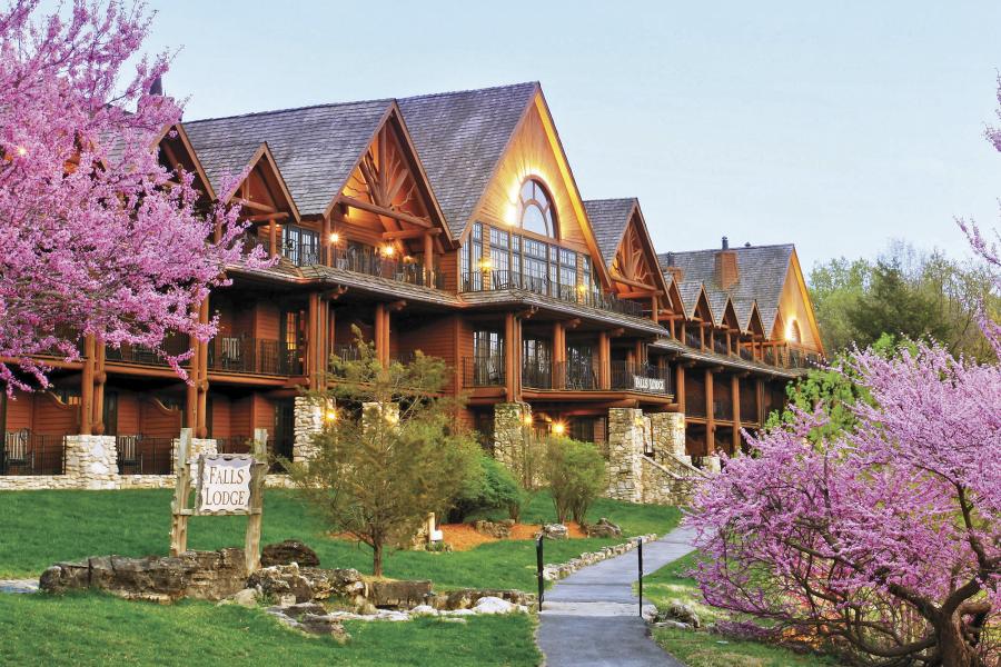 Exterior of Big Cedar Lodge accommodations in Branson.