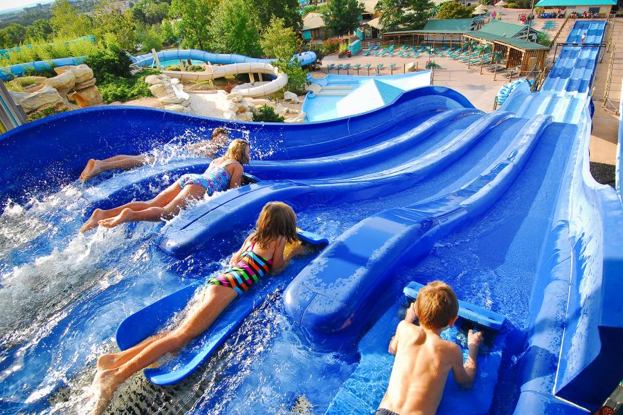 white water slides in branson