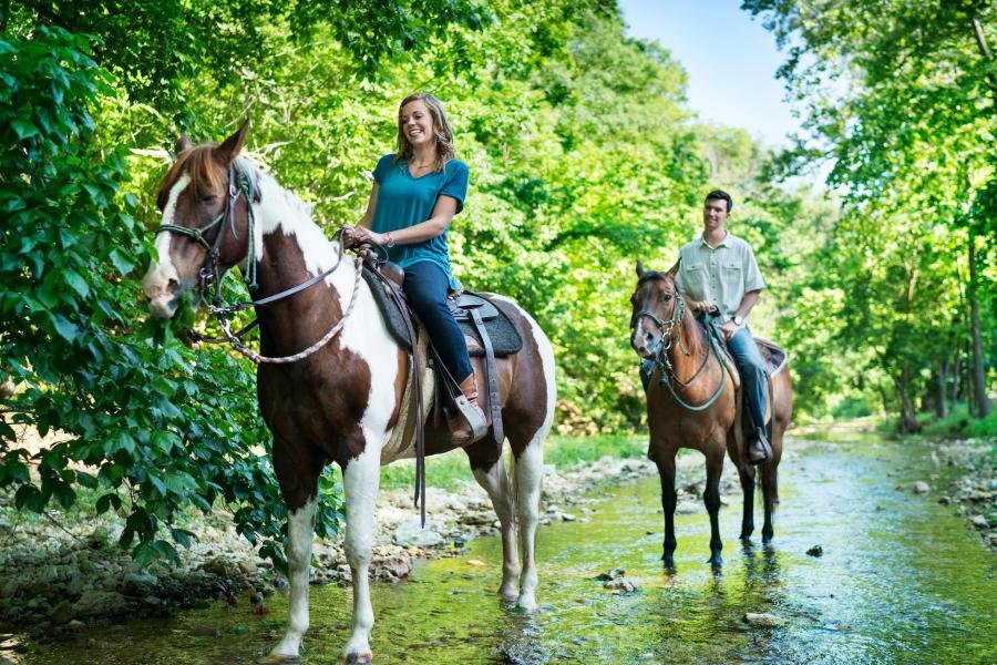 Horseback Riding at Dogwood Canyon