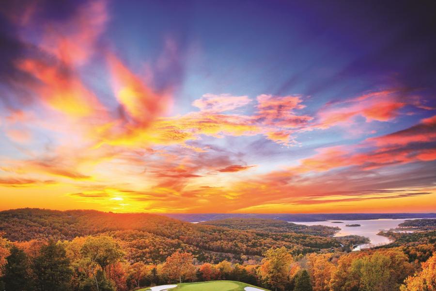 Top of the Rock Fall Autumn Sunset