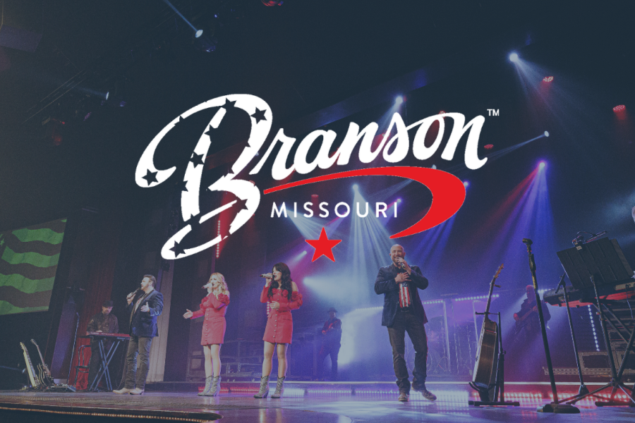 show with patriotic branson logo