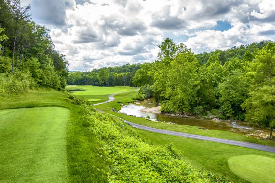 Scenic golf course in Branson. 