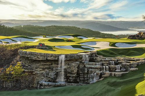 golf course terrain in branson