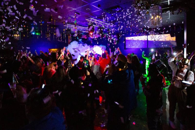 Party goers celebrating New Years Eve at Summit Nightclub.
