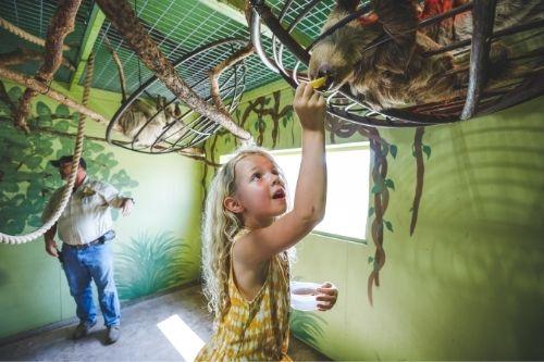 Girl at Promised Land Zoo.