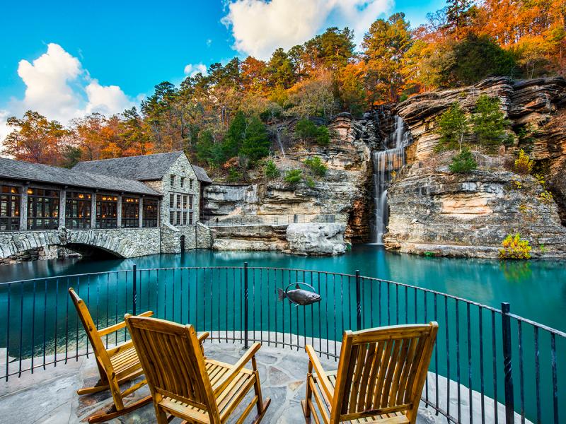 Feel the crisp fall breeze at Dogwood Canyon.