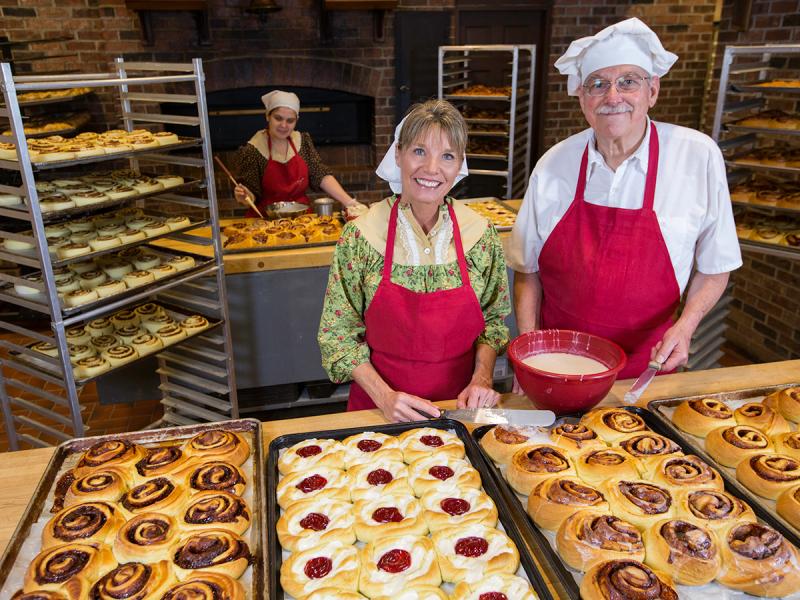 Smell the delicious baked pastries at Silver Dollar City.