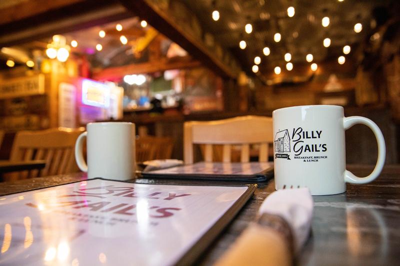 Start your day with a perfect breakfast at Billy Gails.