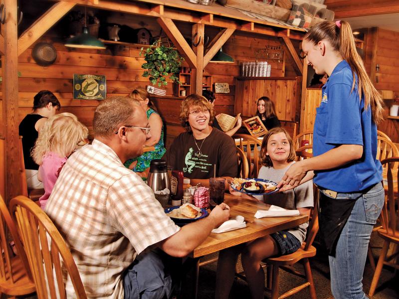This restaurant is inspired by the IMAX film "Ozarks Legacy & Legend".