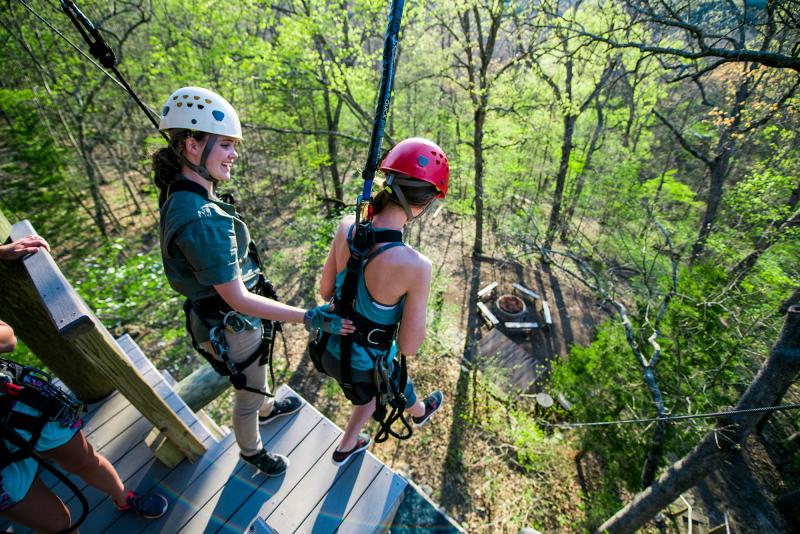 Fly through the trees as you ride on one of Branson's awesome zipline.