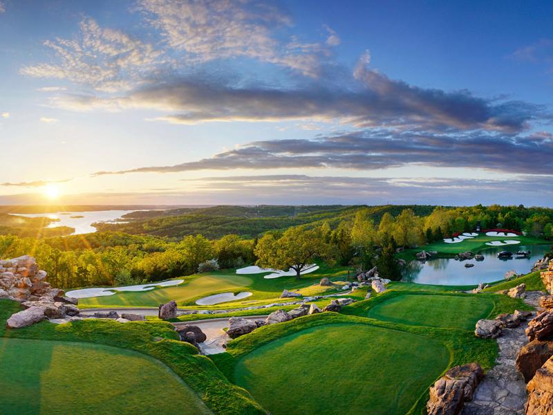 Play a round of golf between meeting at Top of the Rock.