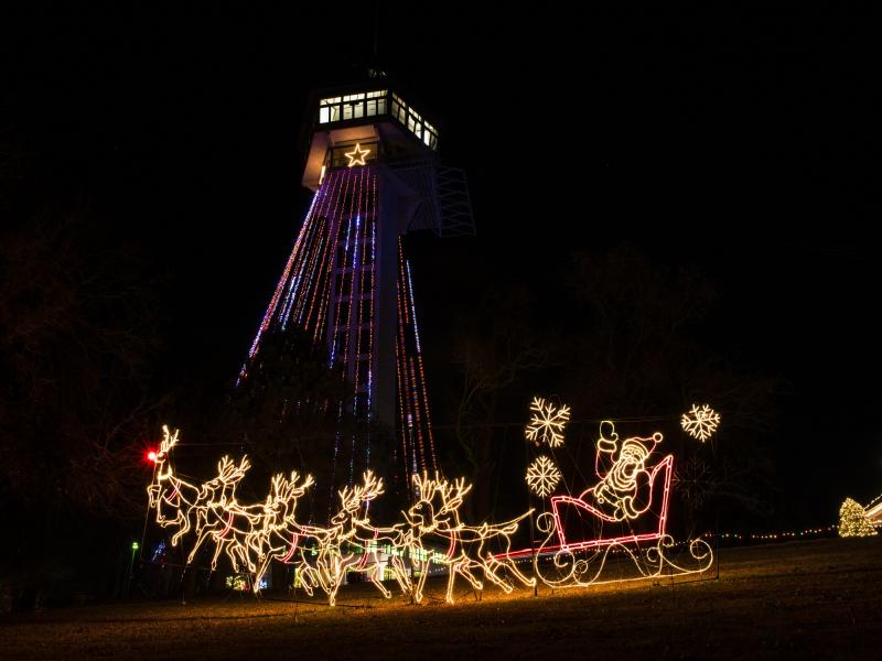 Shepherd of the Hills Christmas Tower Lights