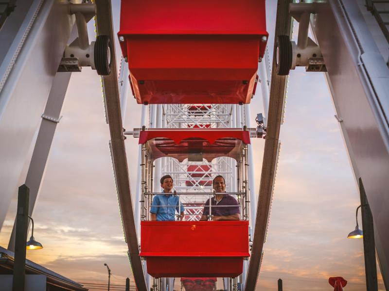 Branson Ferris Wheel Sunset Father Son