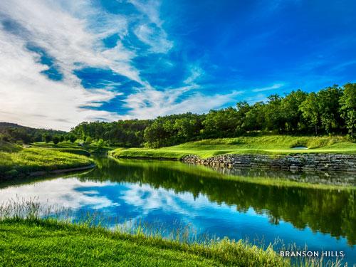 Scenic golf course in Branson.