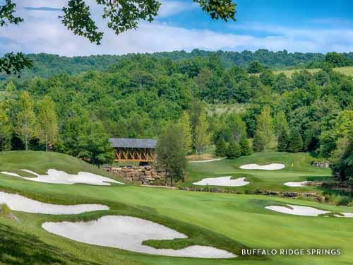 Scenic golf course in Branson.