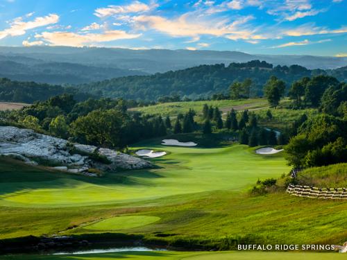 Scenic golf course in Branson.