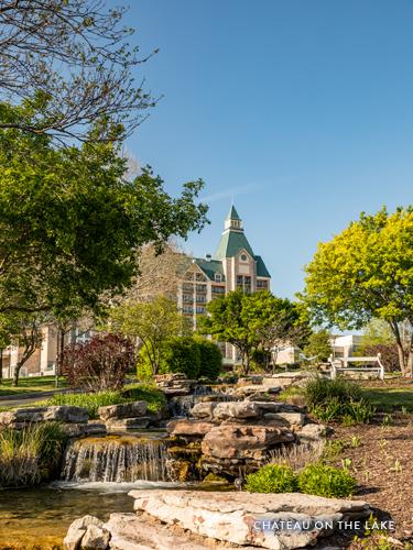 Chateau on the Lake resort sitting on top of the Ozark Mountains in Branson, Missouri.