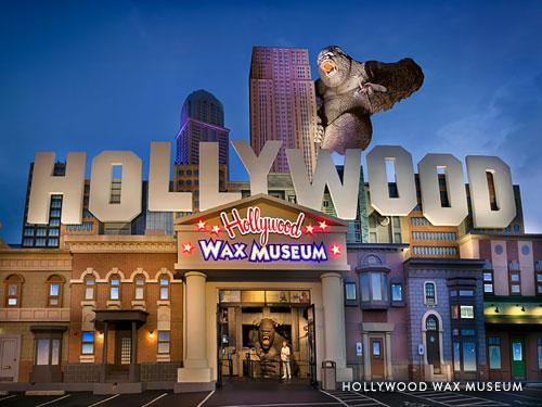 Front entrance of Hollywood Wax Museum in Branson.