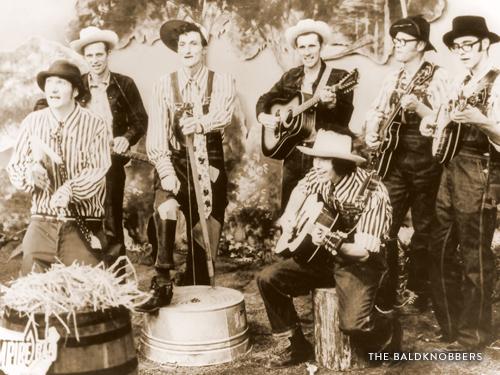 The Baldknobbers family band in their early days in Branson.