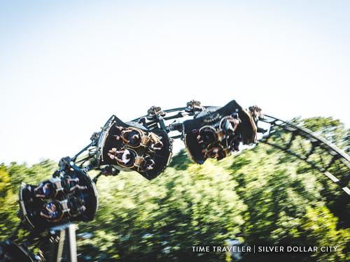 Spinning roller coaster in Branson.
