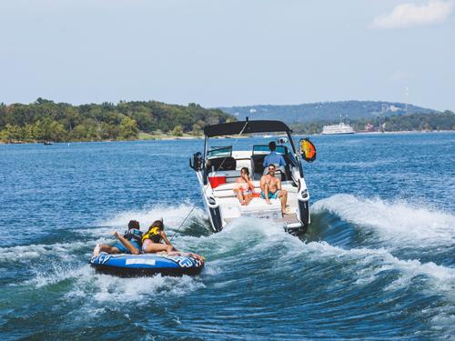 best lake boats for tubing