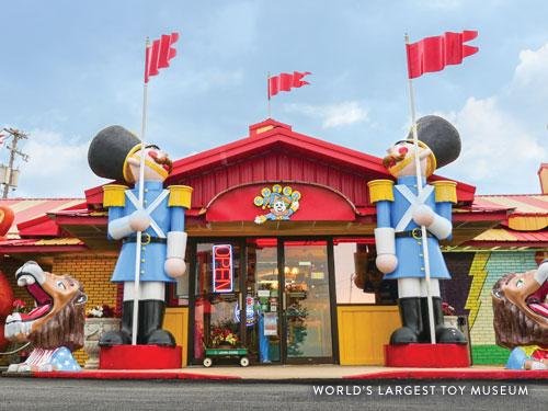 Front entrance of the World's Largest Toy Museum in Branson.