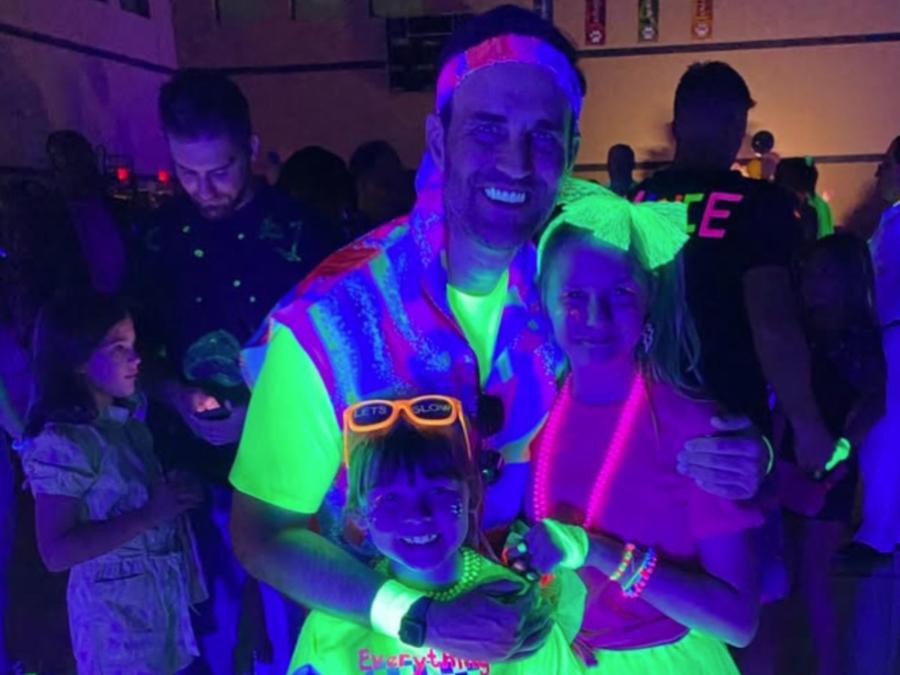 Father Daughter DiscGLOW Dance Party