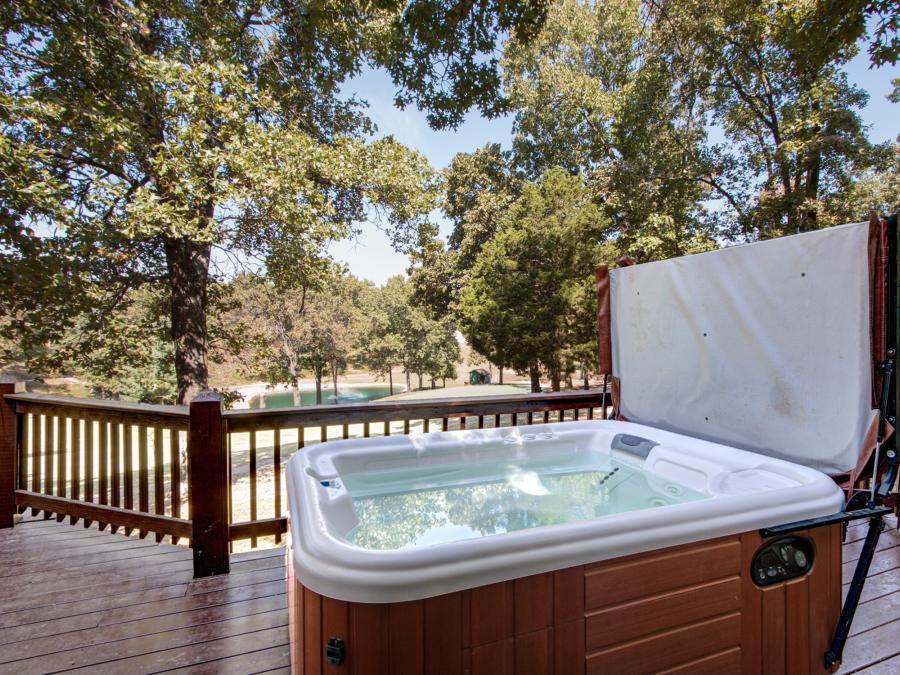 Outdoor Hot Tubs in Some Units