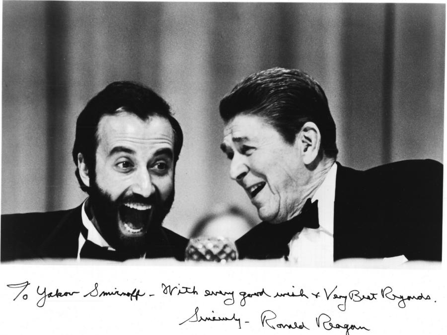 President Reagan and Yakov share a laugh!