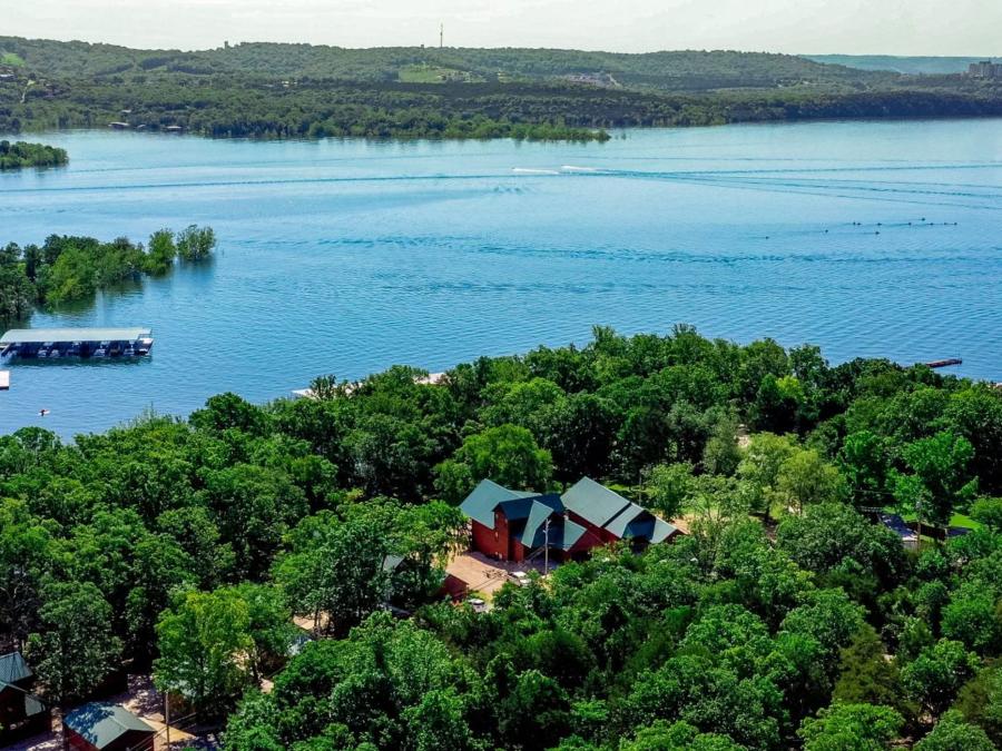 Aerial view of TRR! The resort resides on a quiet cove on Table Rock Lake.
