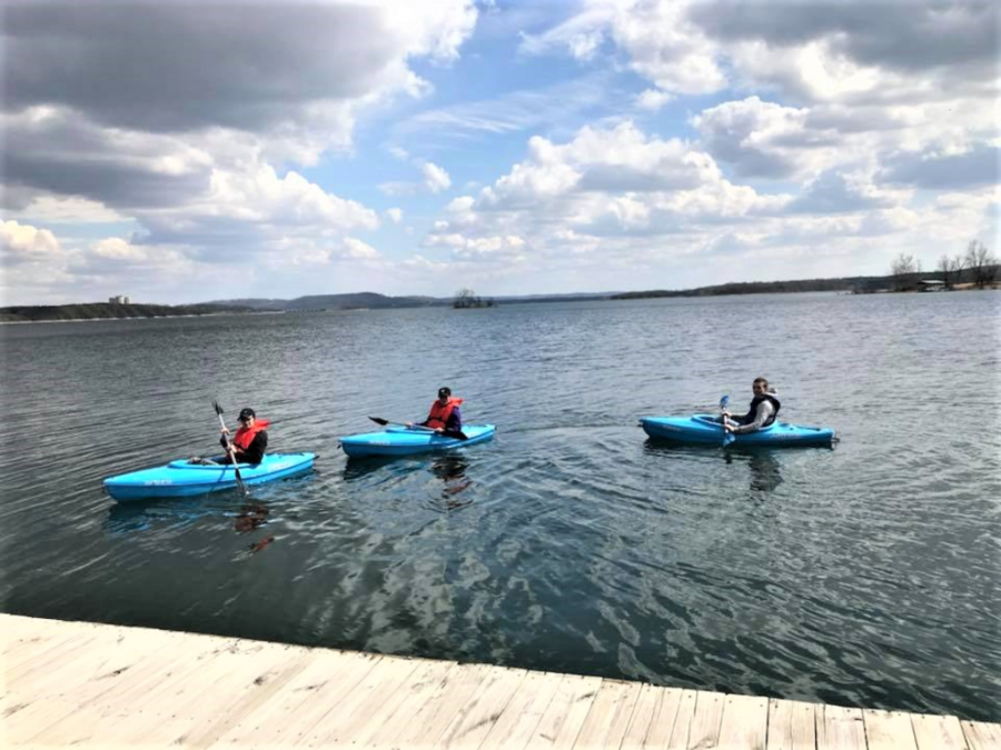 Free kayak rentals available daily.