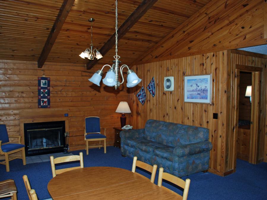 2-Bedroom Log Cabin Living/Dining Room