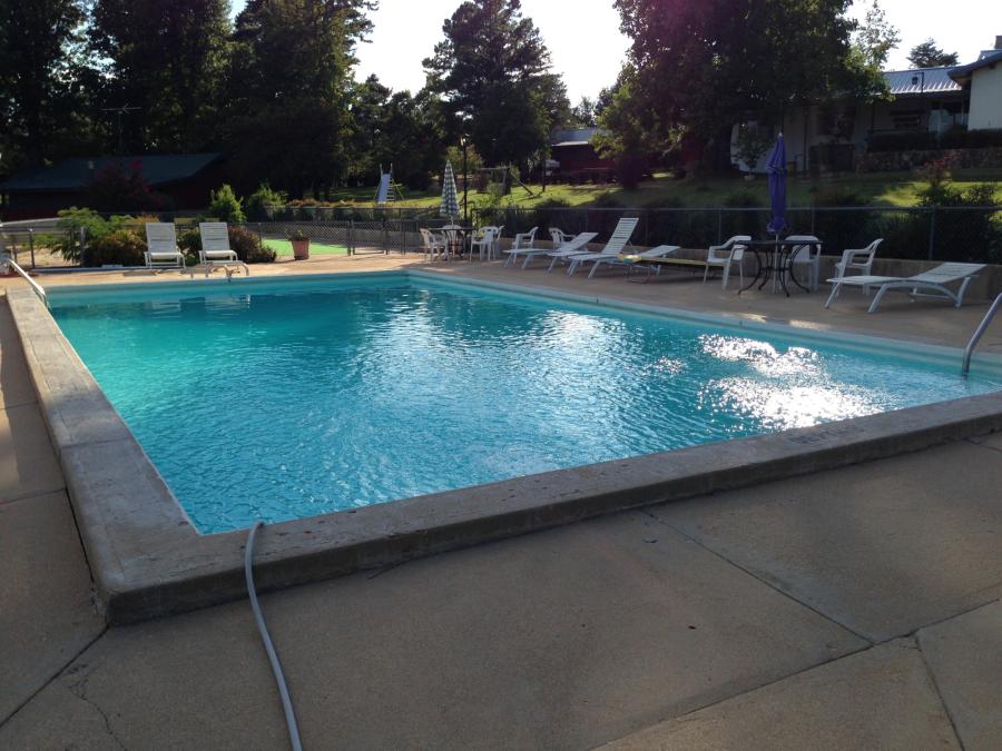 Pool overlooking the lake
