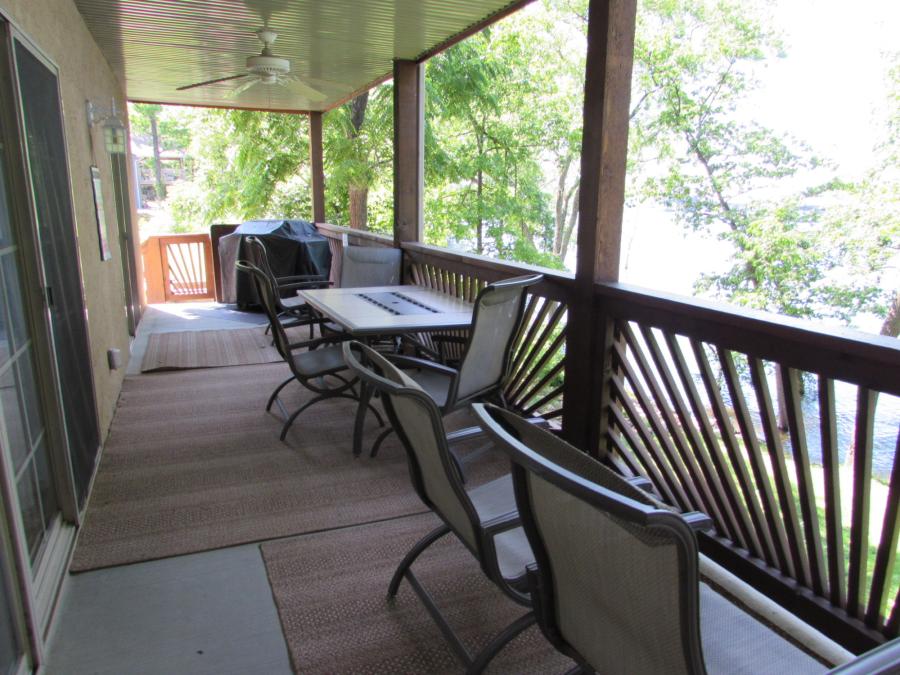 Large covered private decks