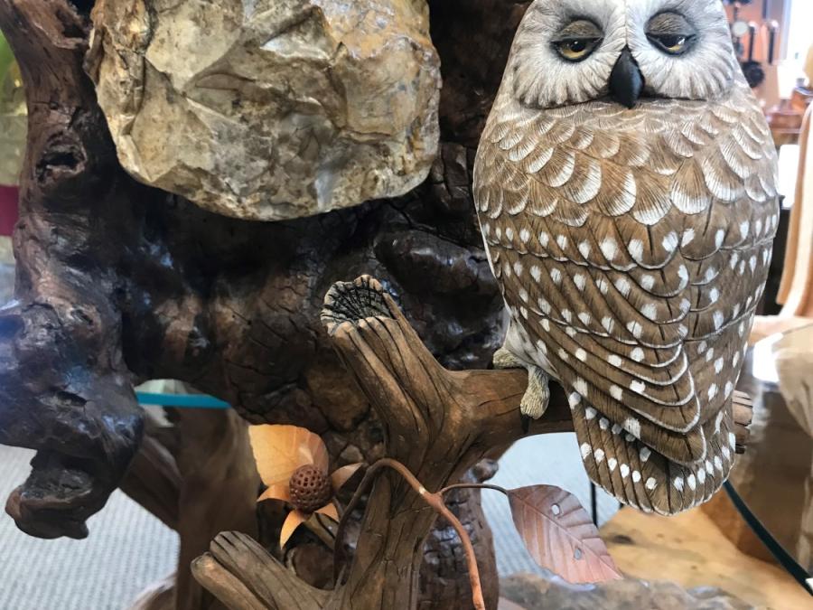 Hand carved animals.