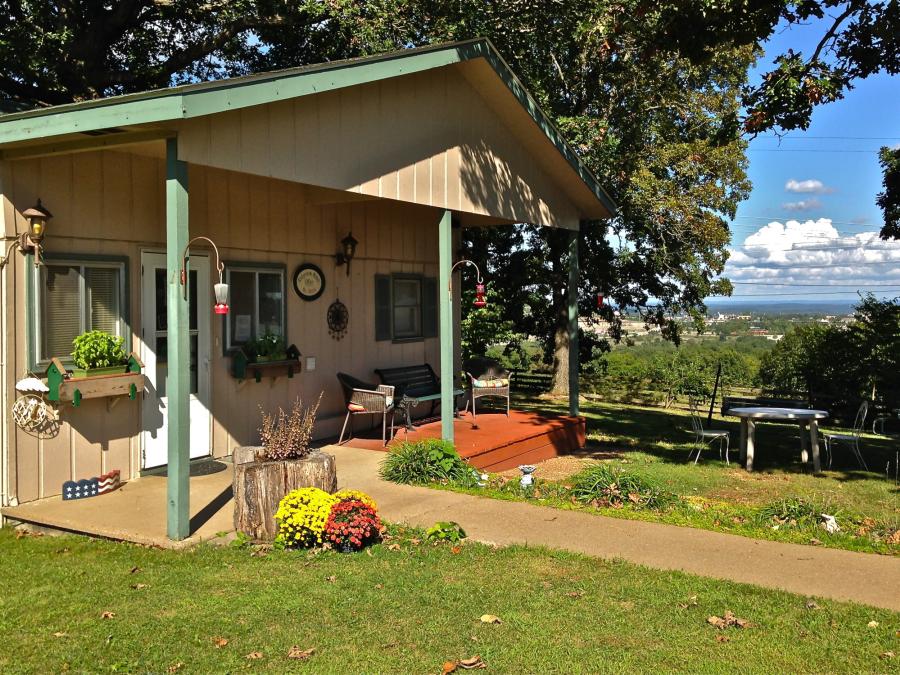Our front porch is great for conversations and relaxing, too!