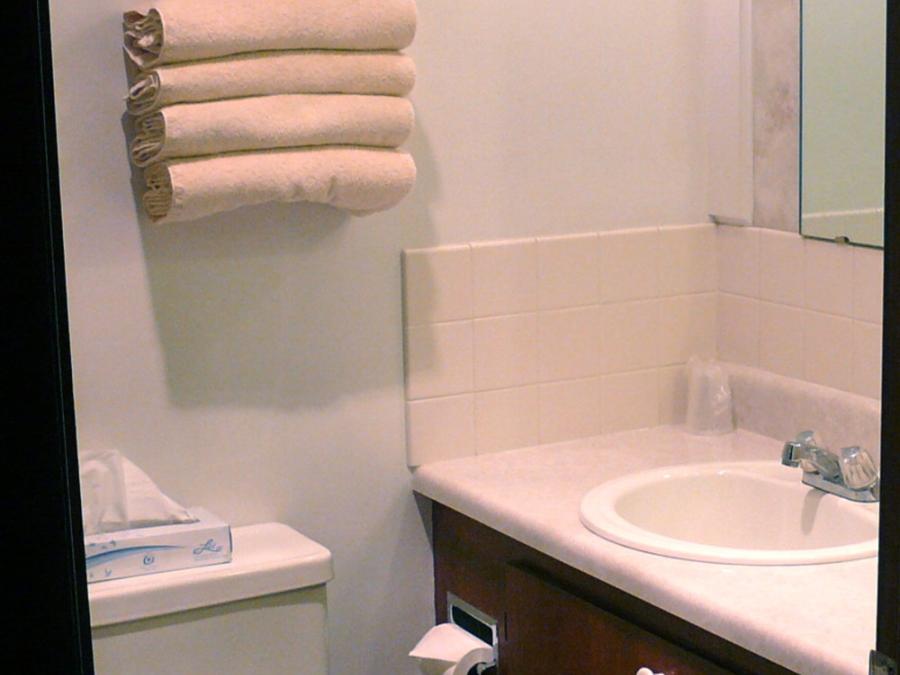 Clean bathrooms