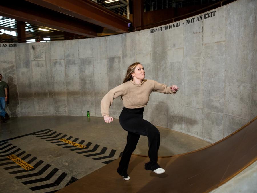 Discover your inner ninja warrior by conquering one of the three warped walls.