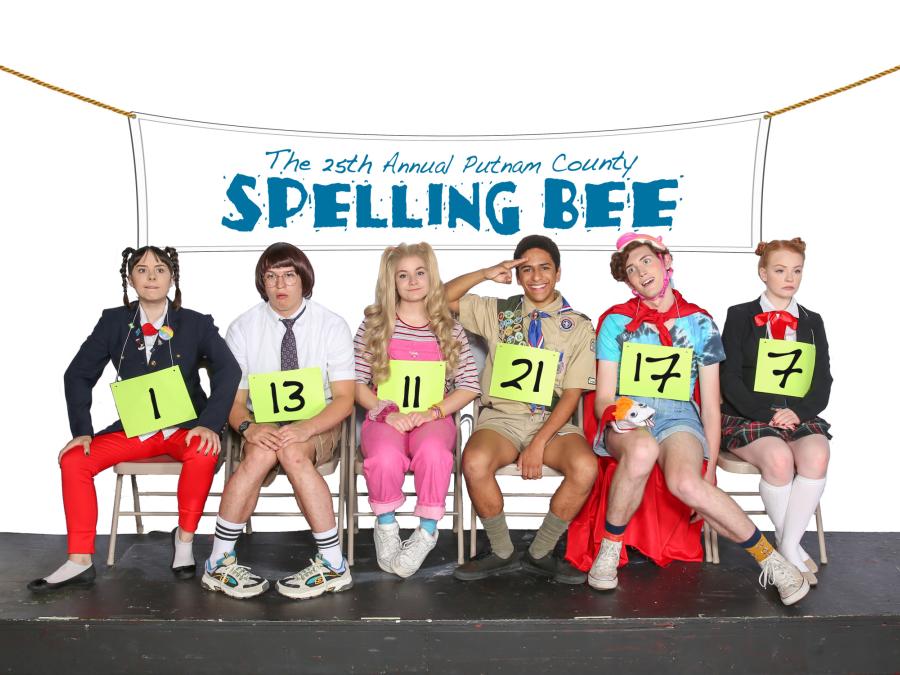Cast of the 25th Annual Putnam County Spelling Bee at the Historic Owen Theatre