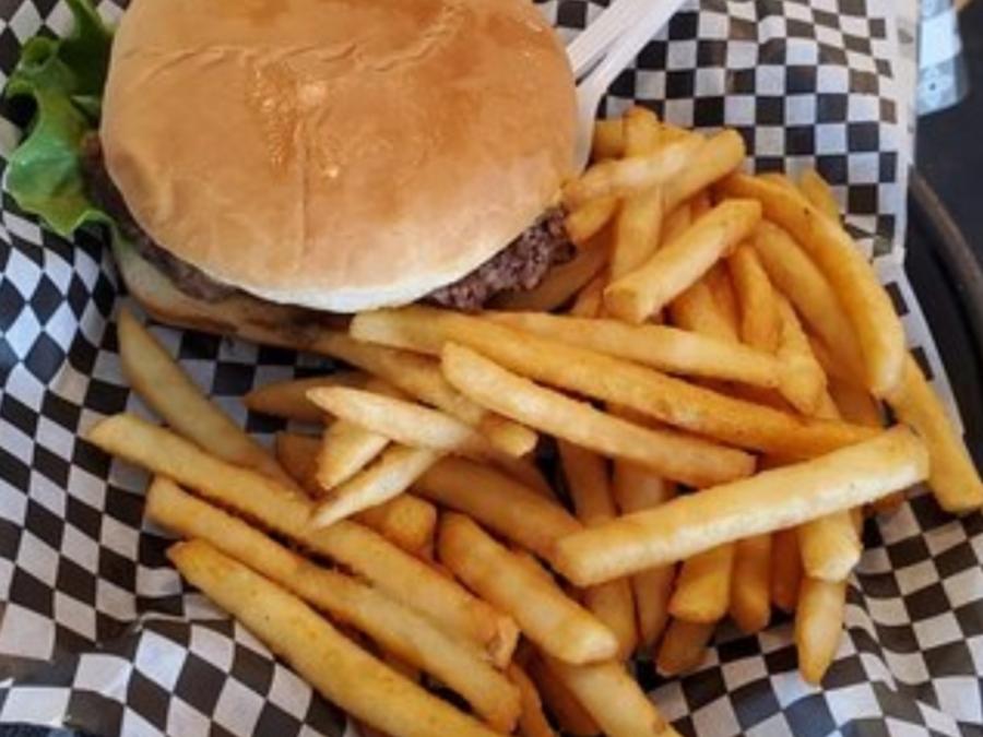 Fresh, never frozen hamburger patties made daily.
