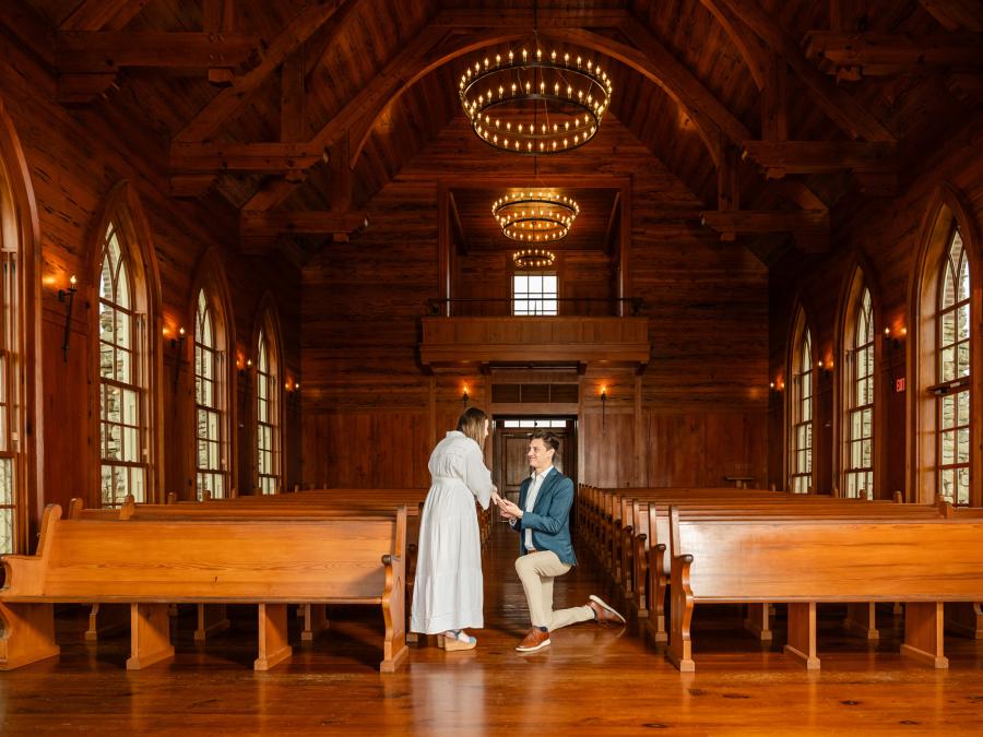 The unforgettable moment he proposed — so honored to document love stories at the Chapel of the Ozarks.