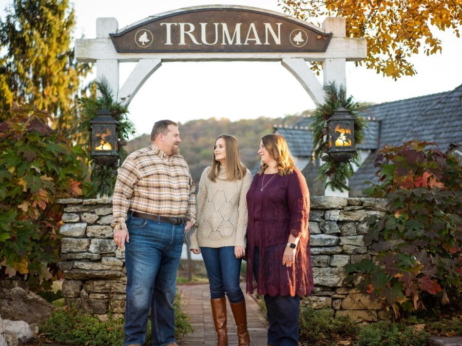 Family Portrait Taken at Big Cedar During Sunset By Lana Raquel Photography