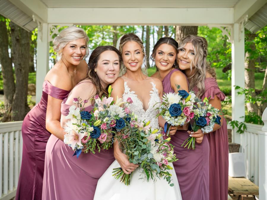 Gorgeous Bridal Party in Pink Captured in Spring by Lana Raquel Photography