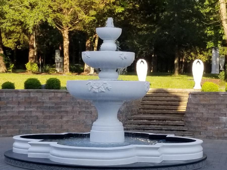 Fountain at Liberty Plantation Weddings and Events