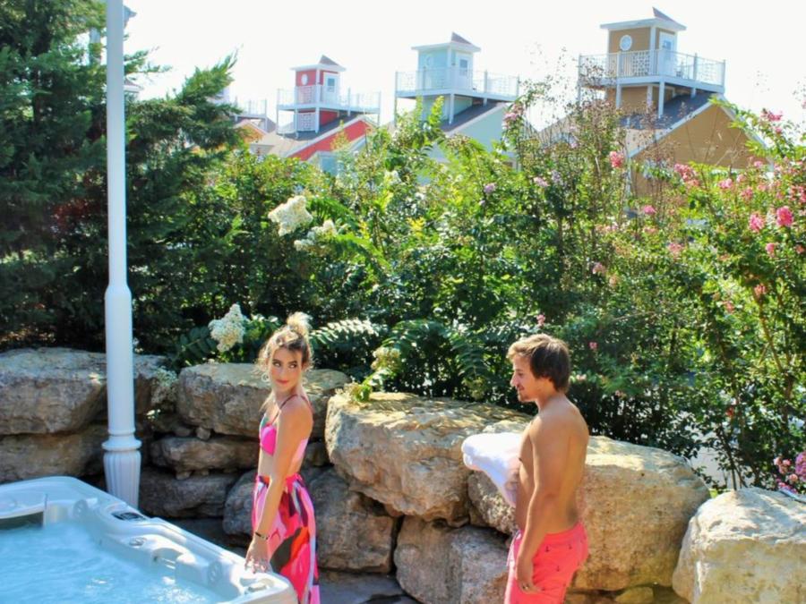 Relaxing Hot Tub Garden