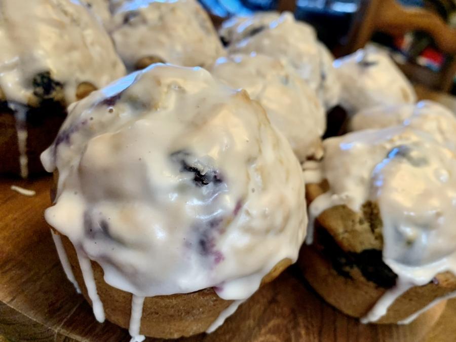 Blueberry Beer Bread Muffins