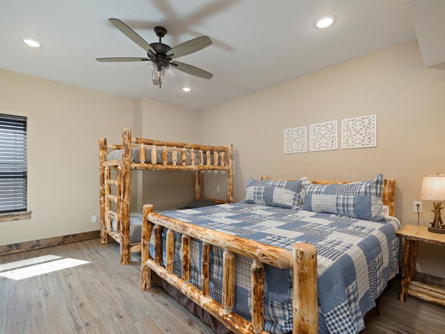 Basement Bedroom with Bunk beds