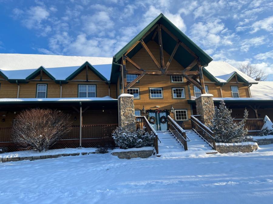 Dooley's Lodge in the winter